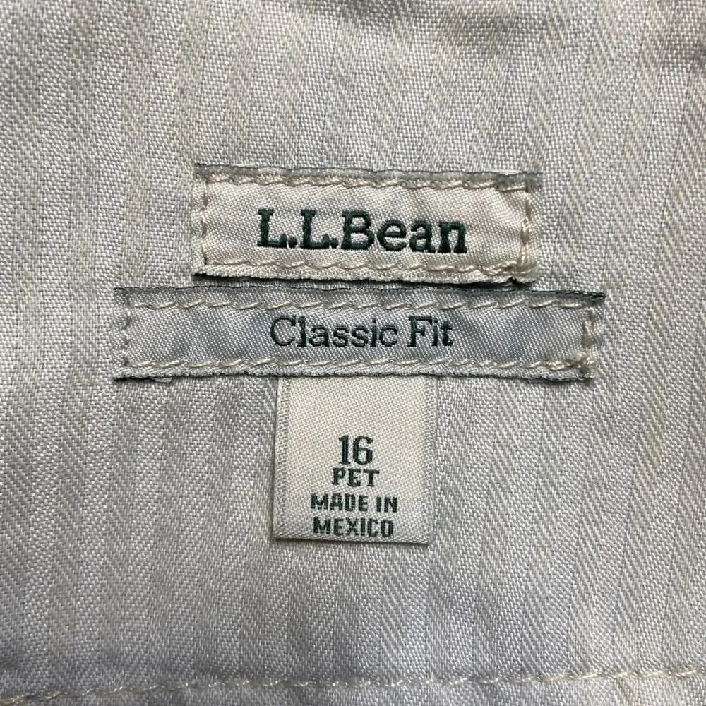 L.L. Bean Straight Leg Jeans Women’s Size 16P Dark Blue‎ Denim